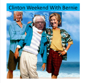Clinton Weekend With Bernie
